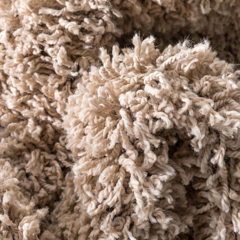 Papastamelos Basics Emerson Plain Textured Seafoam Green Shag Area Rug