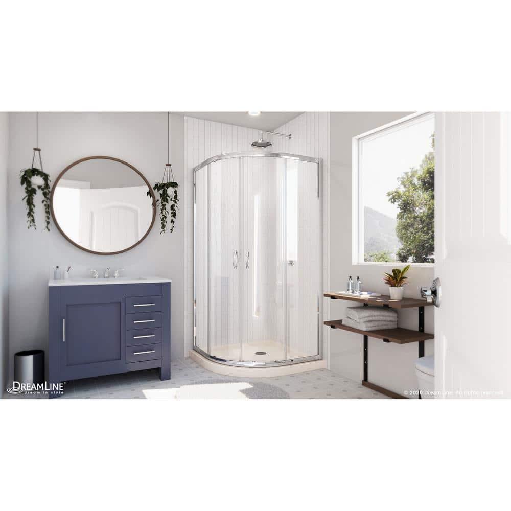 DreamLine DL-6703-22-01 Prime 38" x 74.75" Rectangle Sliding Shower Enclosure with Base Included