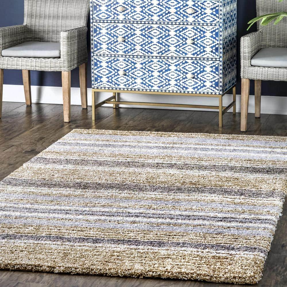 8'x10' Drey Ombre Shag Area Rug Denim - nuLOOM