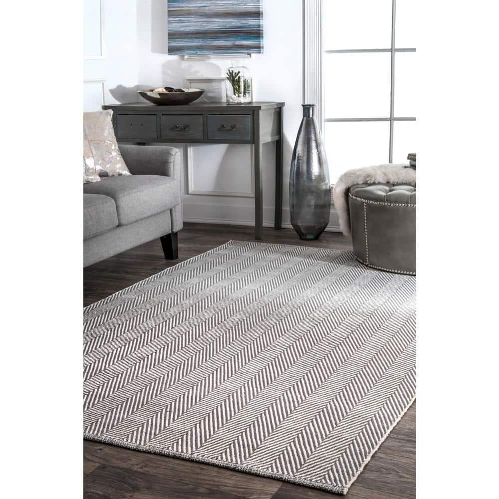 nuLOOM Kimberely Hand Loomed Area Rug, 9' x 12', Gray