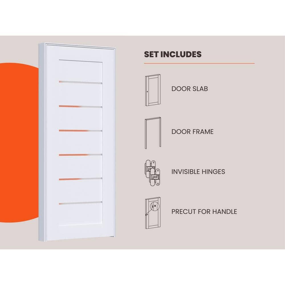Belldinni Alba DIY-Friendly Single Prehung with Concealed Hinges Standard Door