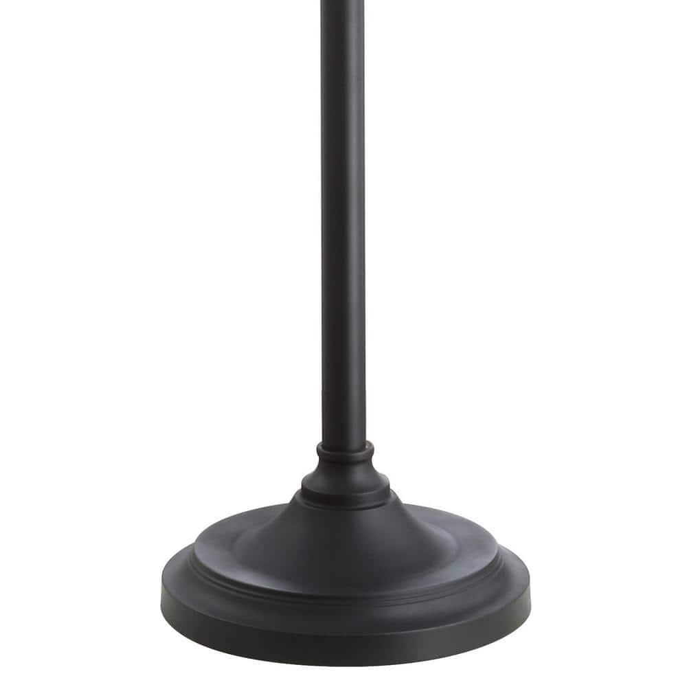 JONATHAN Y January 60" Glass/Metal LED Floor Lamp, Mercury Glass/Oil Rubbed Bronze