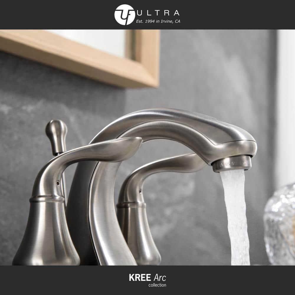 Kree Arc Collection Centerset Bathroom Faucet with Drain Assembly