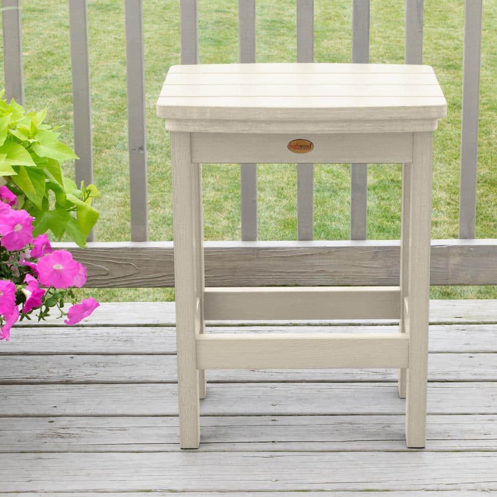 Highwood Lehigh Bar Stool - Counter Height, Outdoor, Eco-friendly, Synthetic Wood