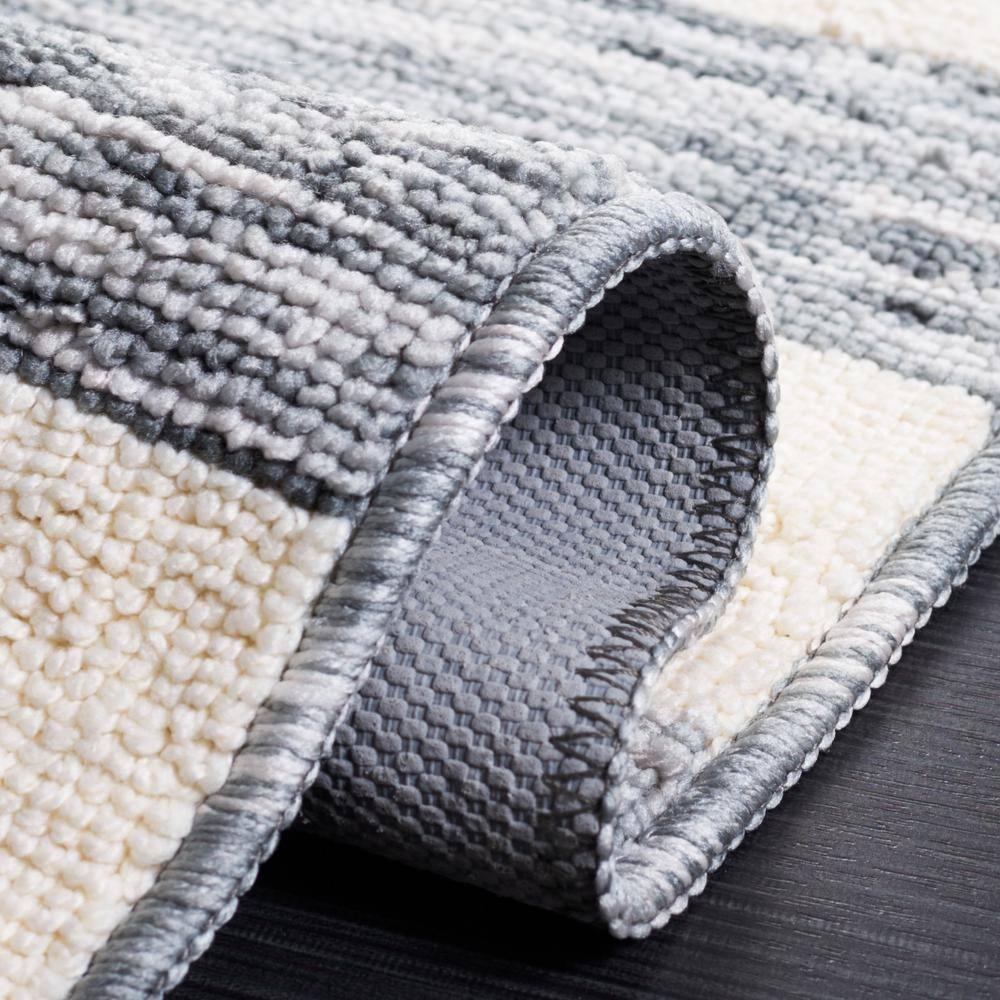 Easy Care ECR115 Power Loomed Machine Washable Indoor Runner - Dark Grey/Ivory - 2'3"x6' - Safavieh