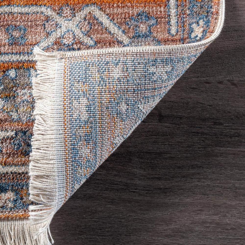 Nuloom Harriet Medallion 2x3 Accent Indoor Area Rug for Living Room Bedroom Dining Room Entryway Kitchen, Rust/Multicolor