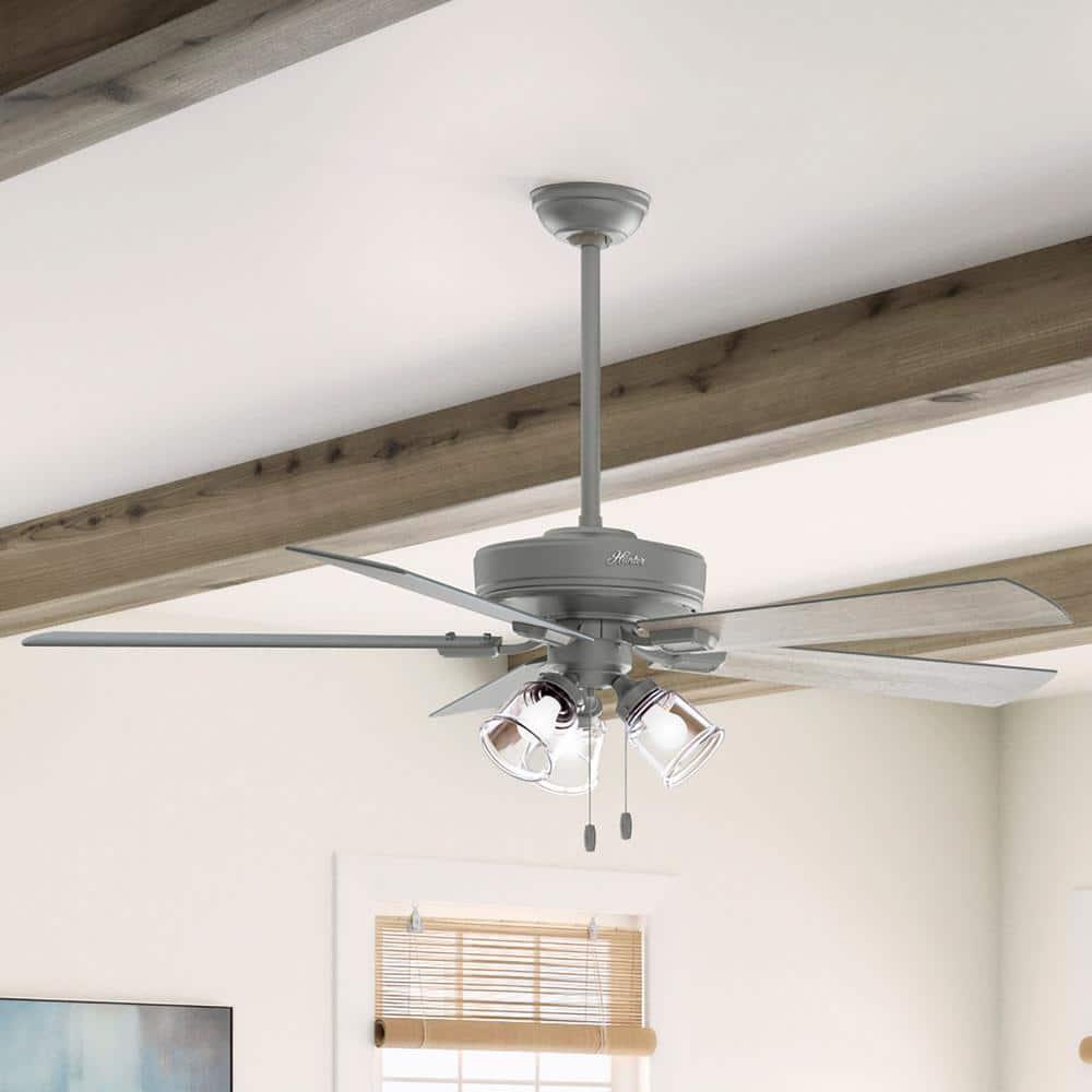Hunter Fan 60" Crestfield 5 - Blade Ceiling Fan with Pull Chain and Light Kit Included
