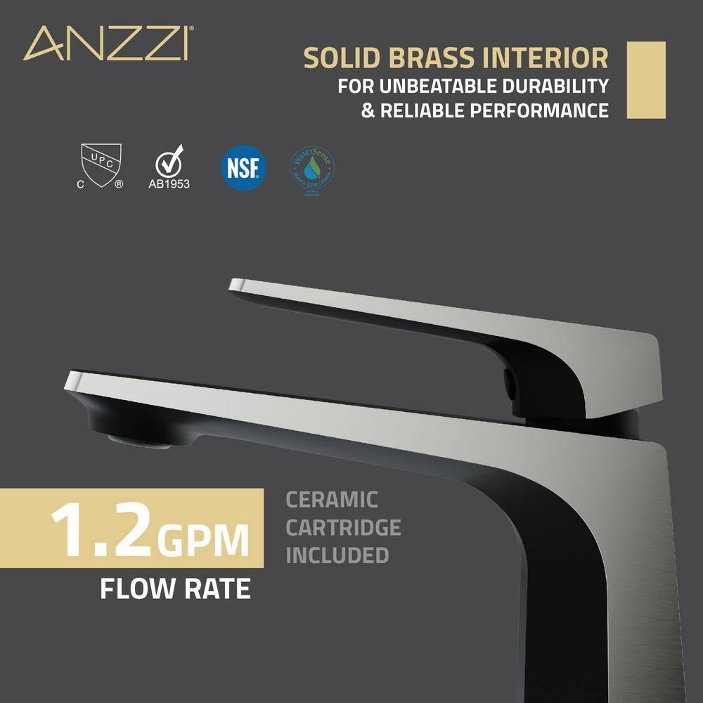 Single-Hole Single-handle Bathroom Faucet with Drain Assembly
