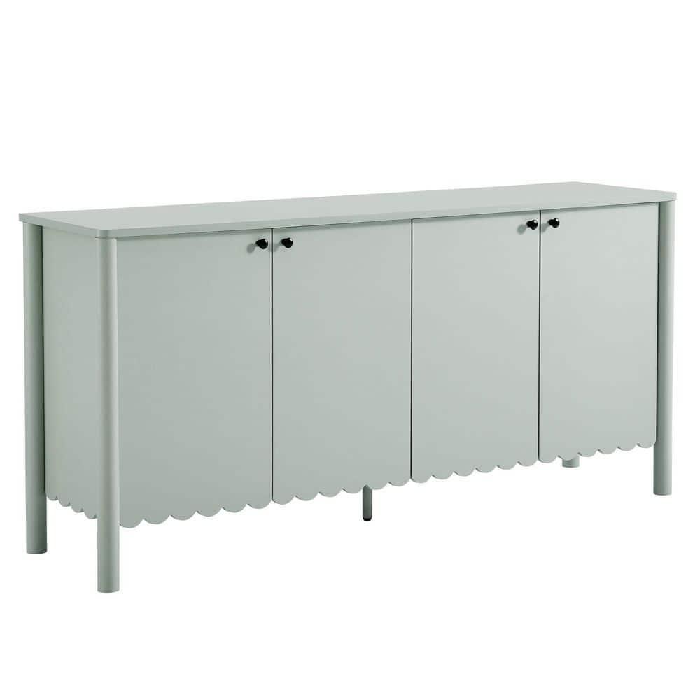 Modway Emmeline 66" 4-Door Scalloped Sideboard Cabinet