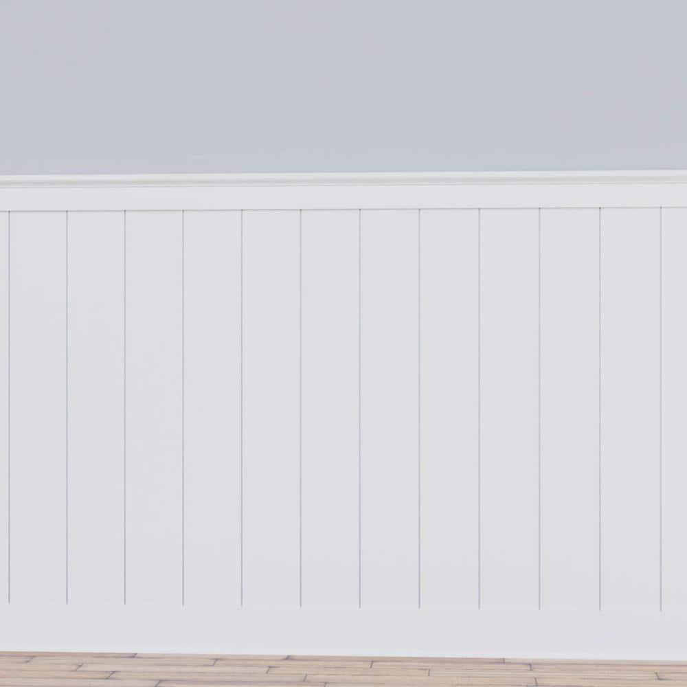 Deluxe Shiplap with a Nickel Gap 8' Length PVC Wainscoting Kit