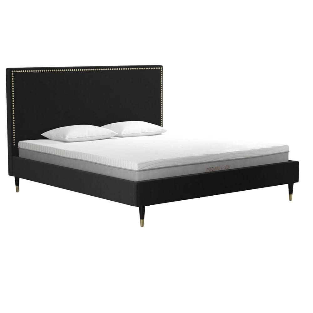 Audrey Upholstered Low Profile Platform Bed