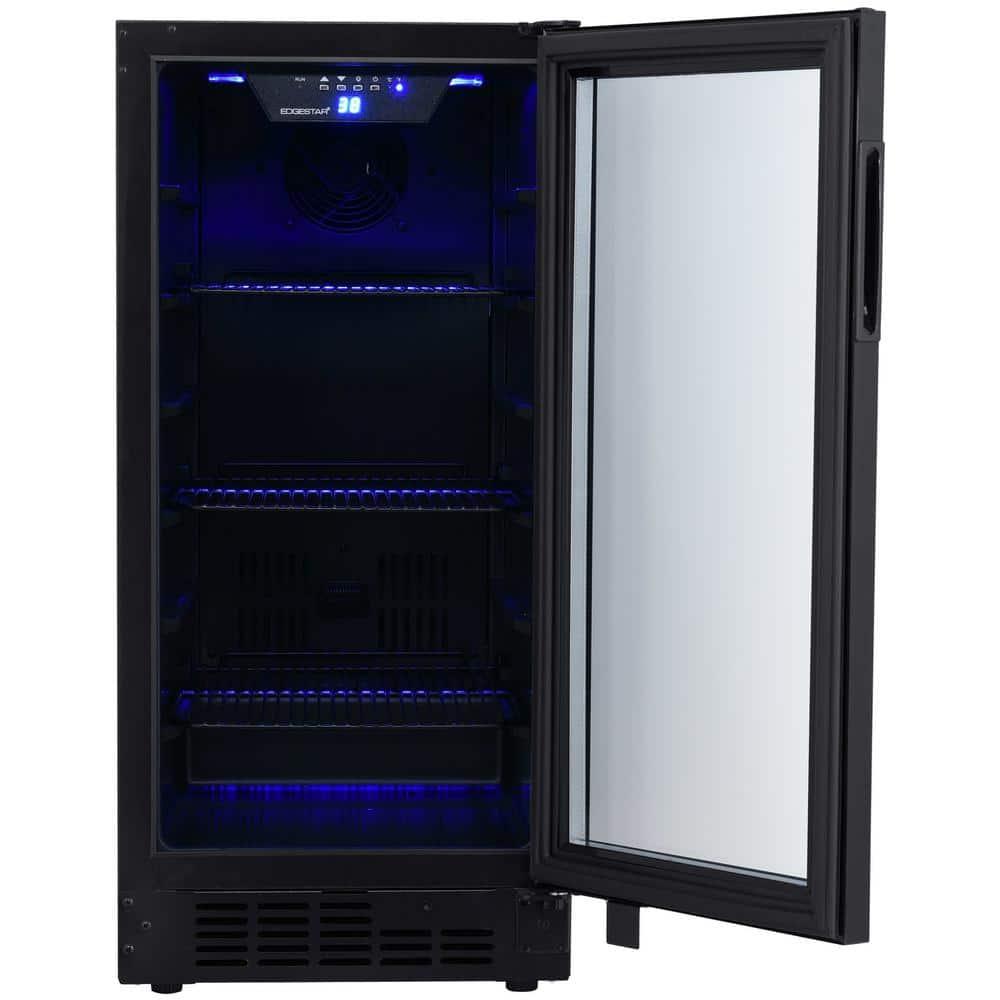 EdgeStar BBR901BL 15 Inch Wide 80 Can Built-In Beverage Center with Slim Design