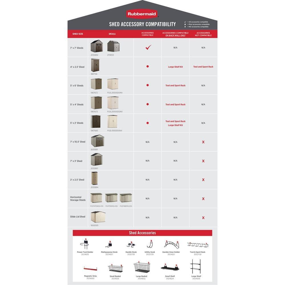 Rubbermaid Horizontal Storage Shed & Reviews | Wayfair