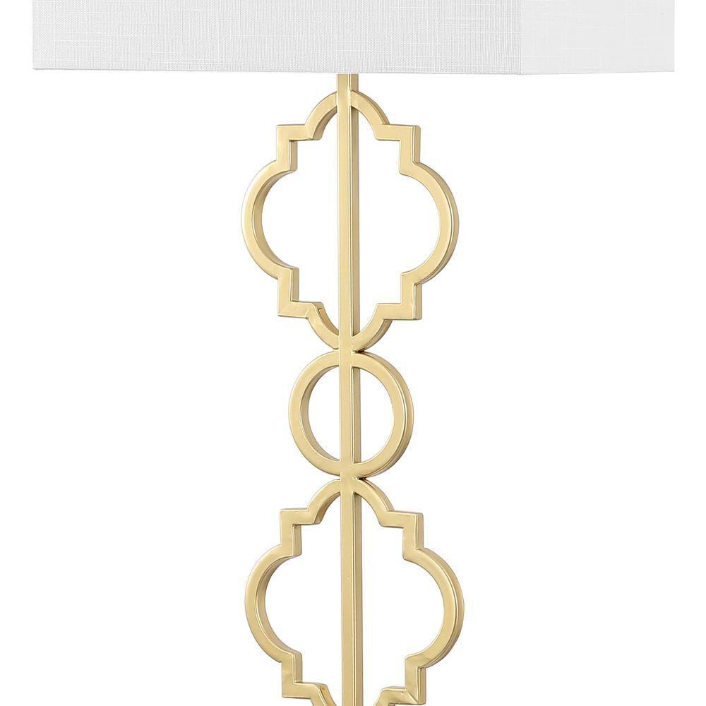 Jonathan Y Selina Iron Ogee Trellis Modern Led Floor Lamp