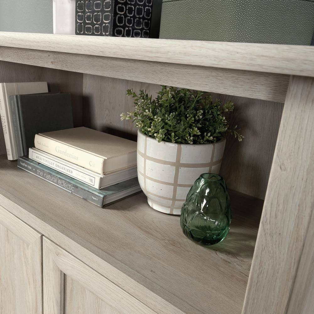 Sauder Edge Water 2 Door Storage Cabinet Chalked Chestnut