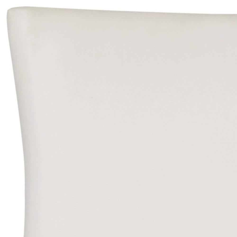 SAFAVIEH Lester 19" H Contemporary Glam Dining Chair, White/Espresso, Set of 2