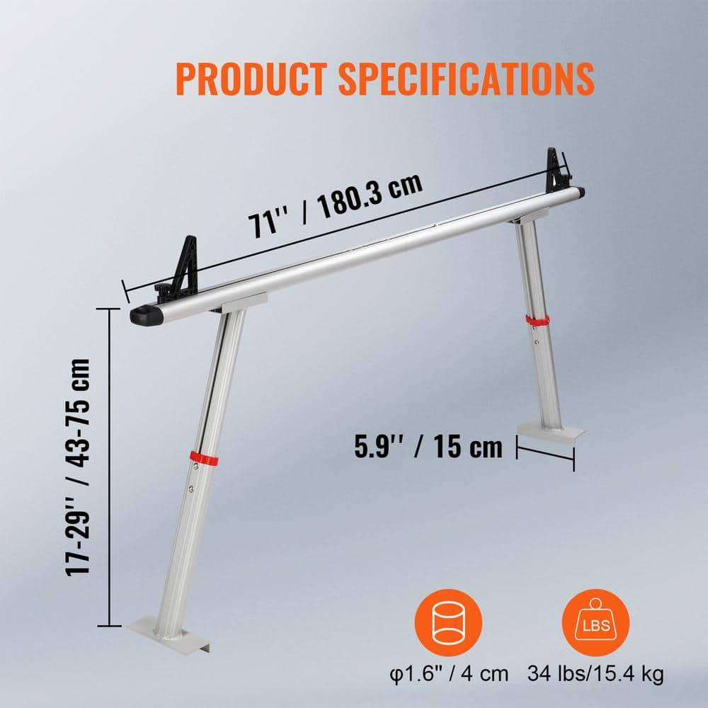 VEVOR 71'' W Aluminum Height -Adjustable Add-On Unit (Set of 2)
