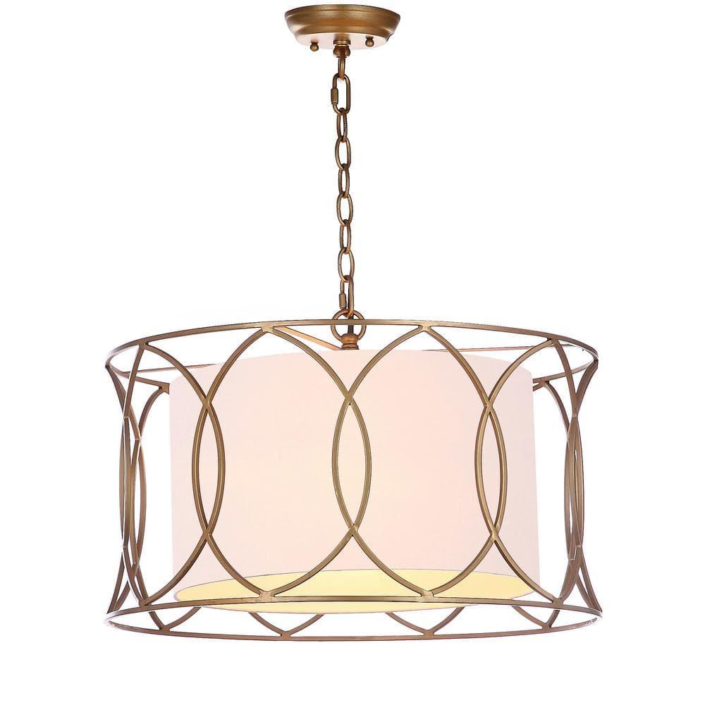 Silas Pendant Lamp - LIT4520 - Gold - Safavieh