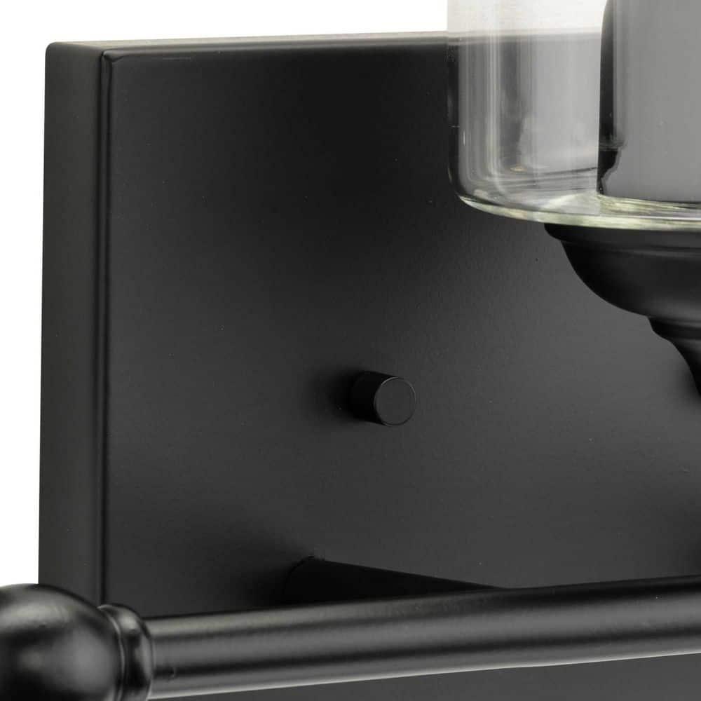 Avec 23.5 in. 3-Light Matte Black Luxe Vanity Light