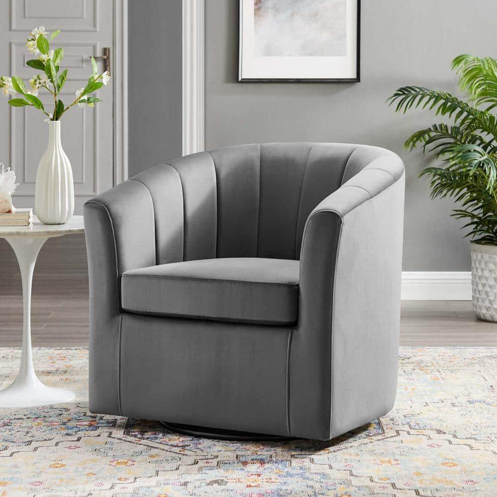 Modway Prospect Performance Velvet Swivel Armchair
