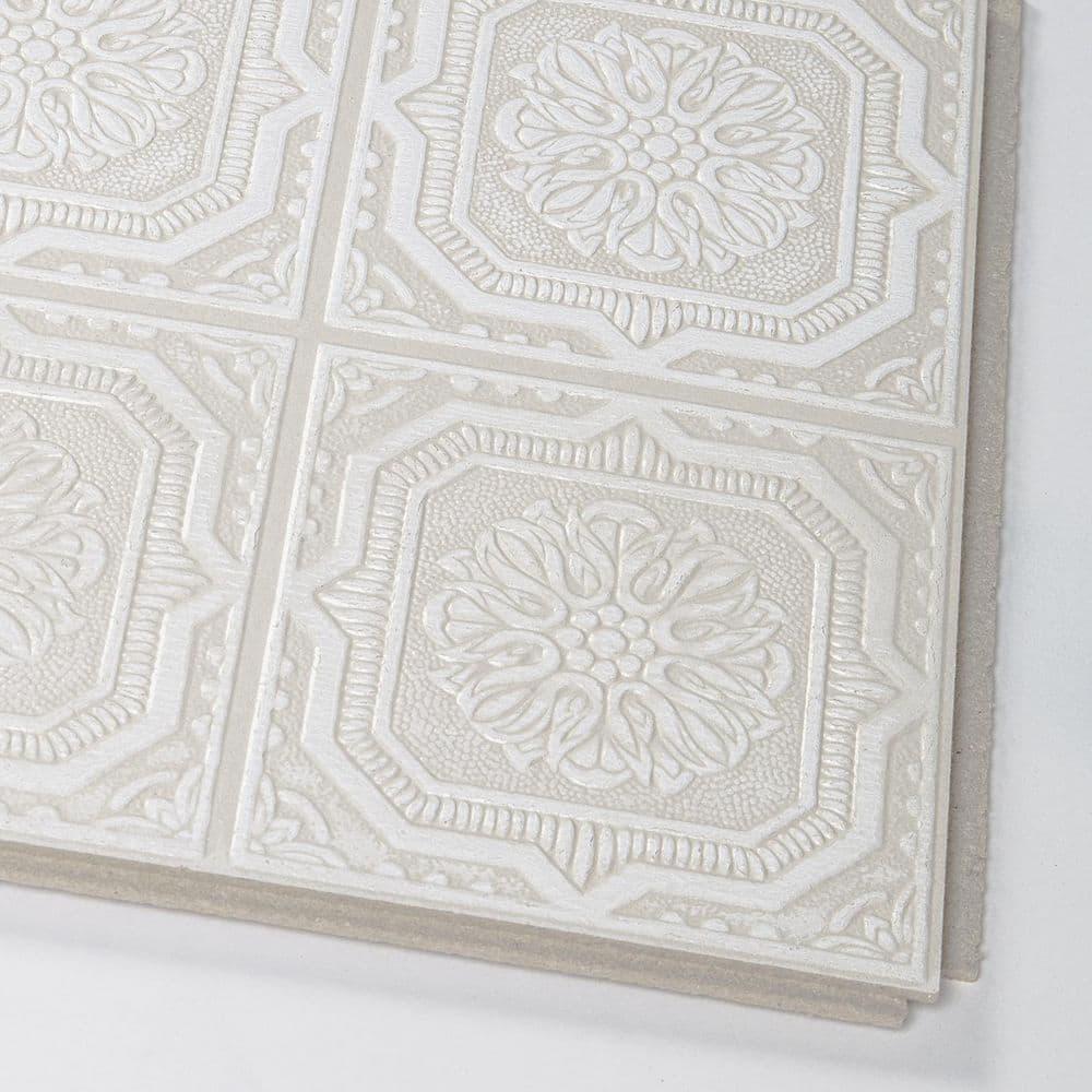 Armstrong World Industries Wellington 1 ft. x 1 ft. Drop-In Mineral Fiber Ceiling Tile in White (Set of 40)