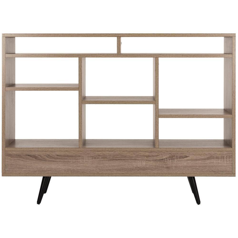 Marina Etagere - FOX4279 - Light Brown/Black - Safavieh Couture