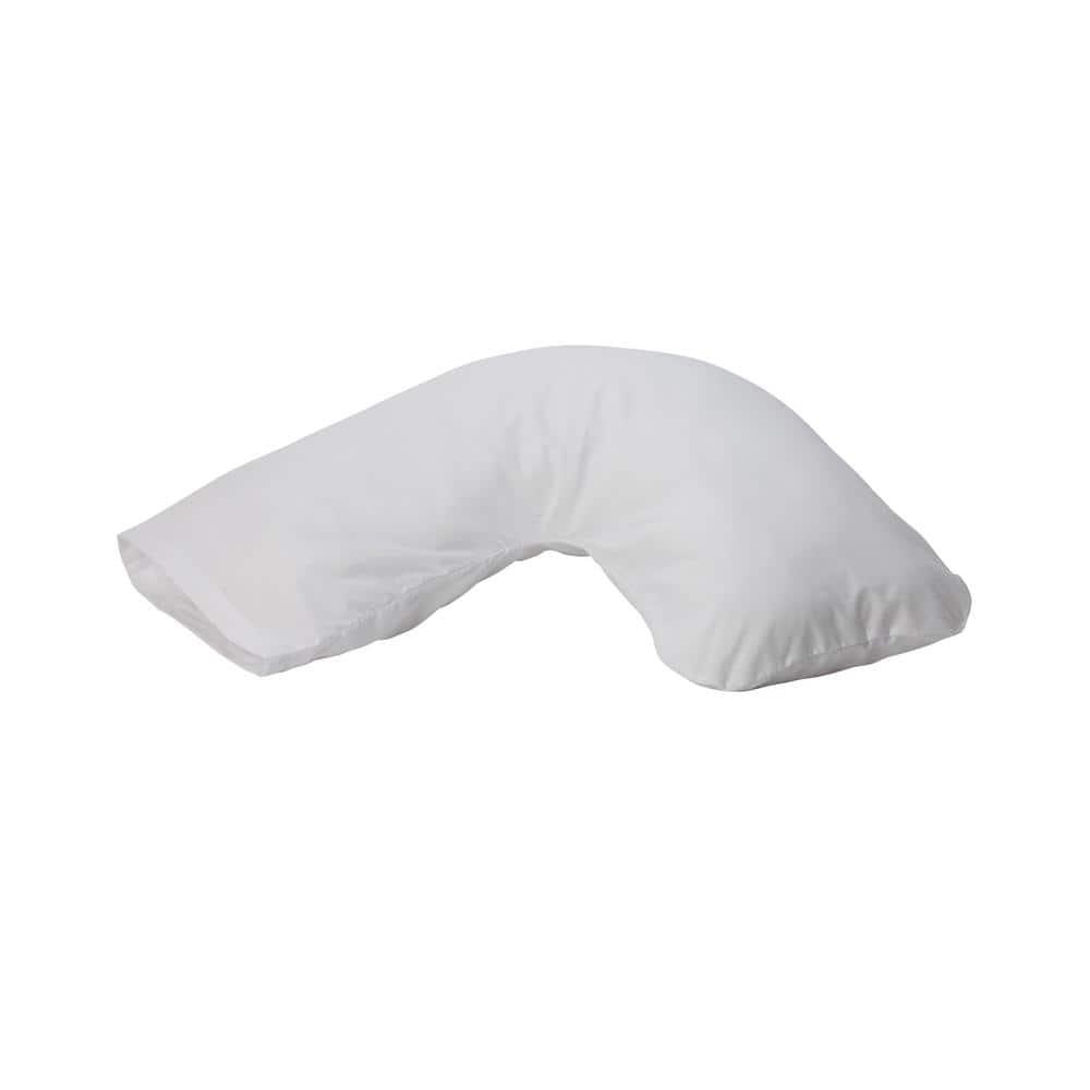 DMI Body Pillow, Side Sleeper Pillow and Pregnancy Pillow with Contoured Support to Eliminate Neck, Back, Hip, Joint Pain and Sciatica Relief with Removable Washable Cover, Firm, U Shape Neck Pillow