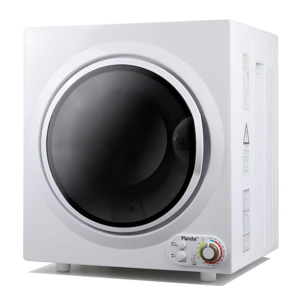 Panda 3.5 Cu.ft Compact Portable Electric Laundry Dryer PAN760SF, 13 Lbs Capacity,White and Black