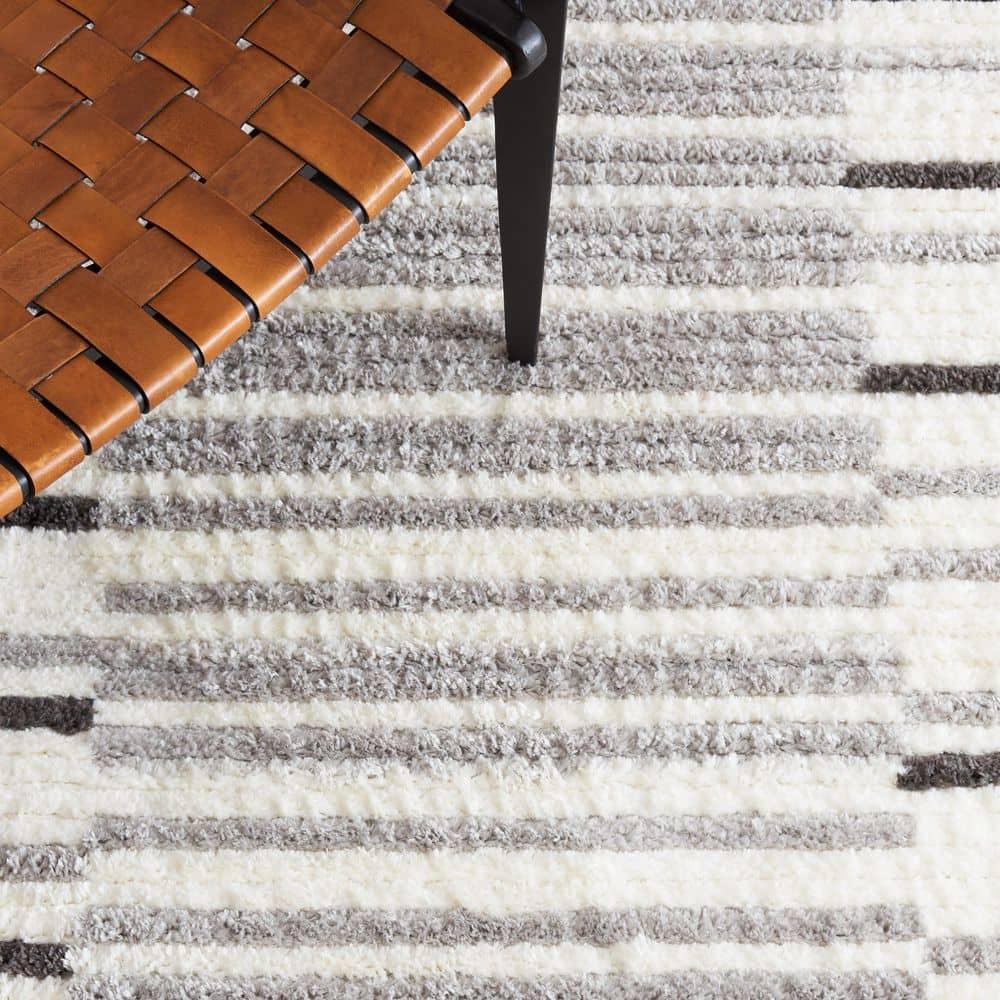 Marrakesh MRK308 Power Loomed Area Rug - Ivory/Gray - 8'x10' - Safavieh.