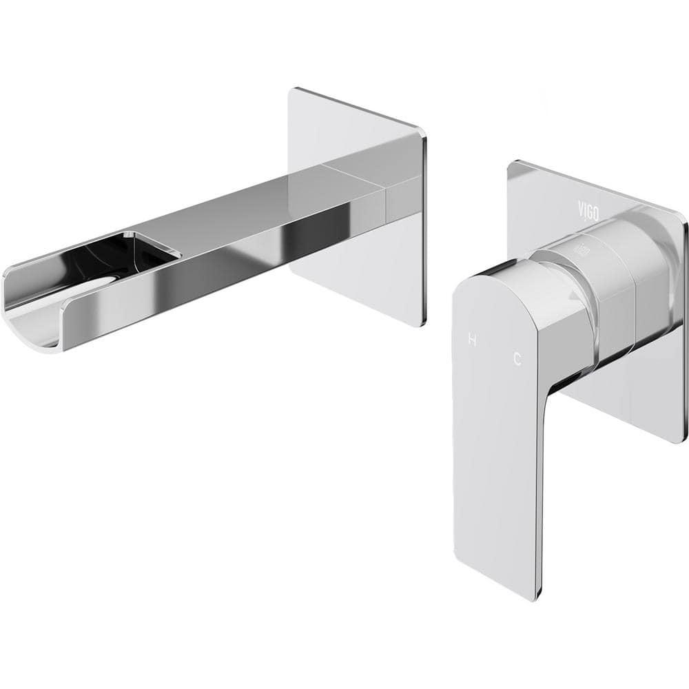 Atticus 5" H Single Handle WaterSense Wall Mount Bathroom Faucet
