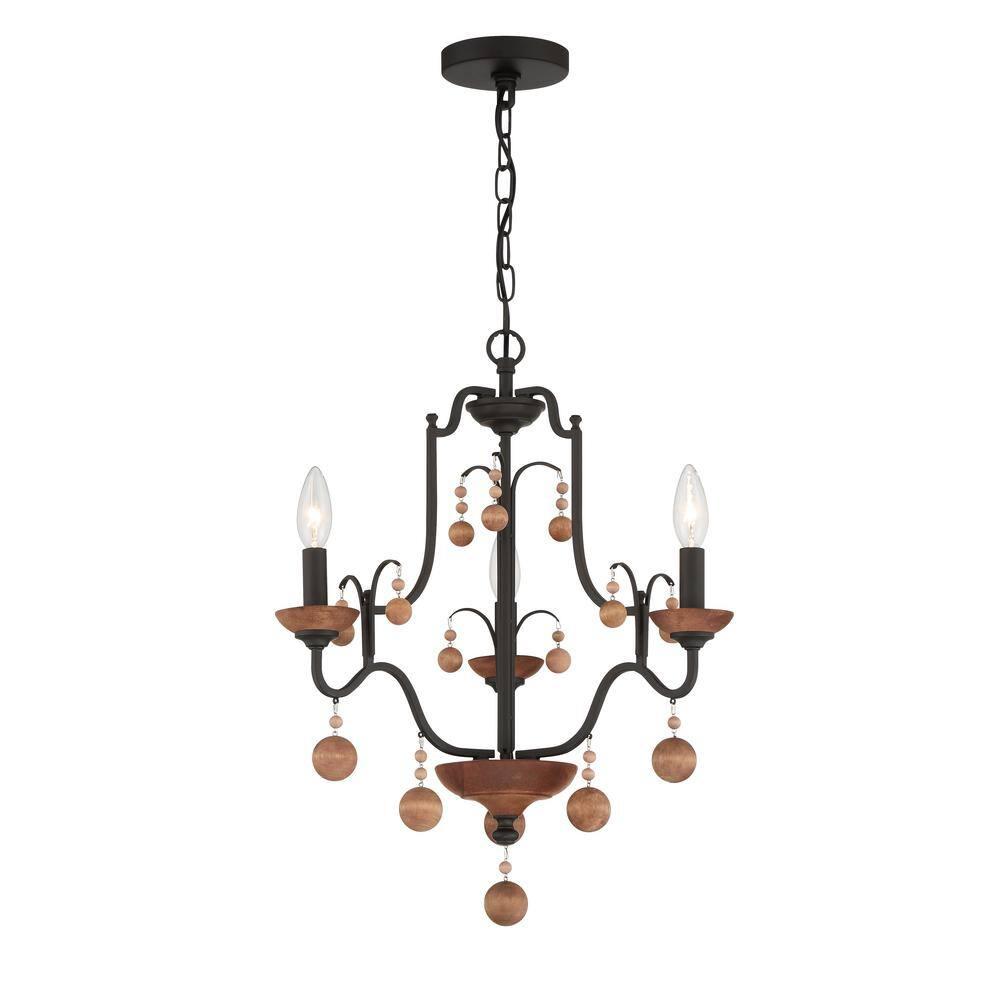 Minka Lavery - Colonial Charm - 3 Light Chandelier-21.5 Inches Tall and 18.75