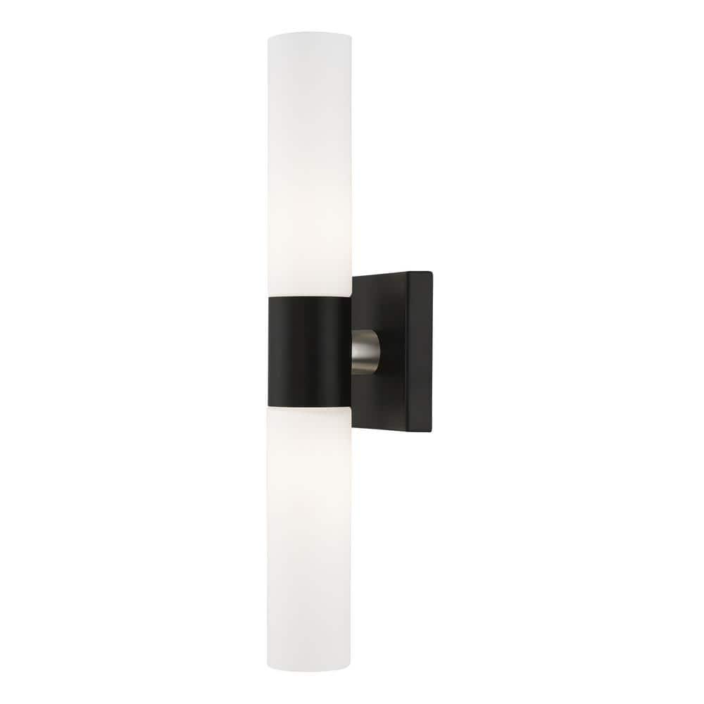 Livex Lighting Black ADA 2-Light Vanity Sconce