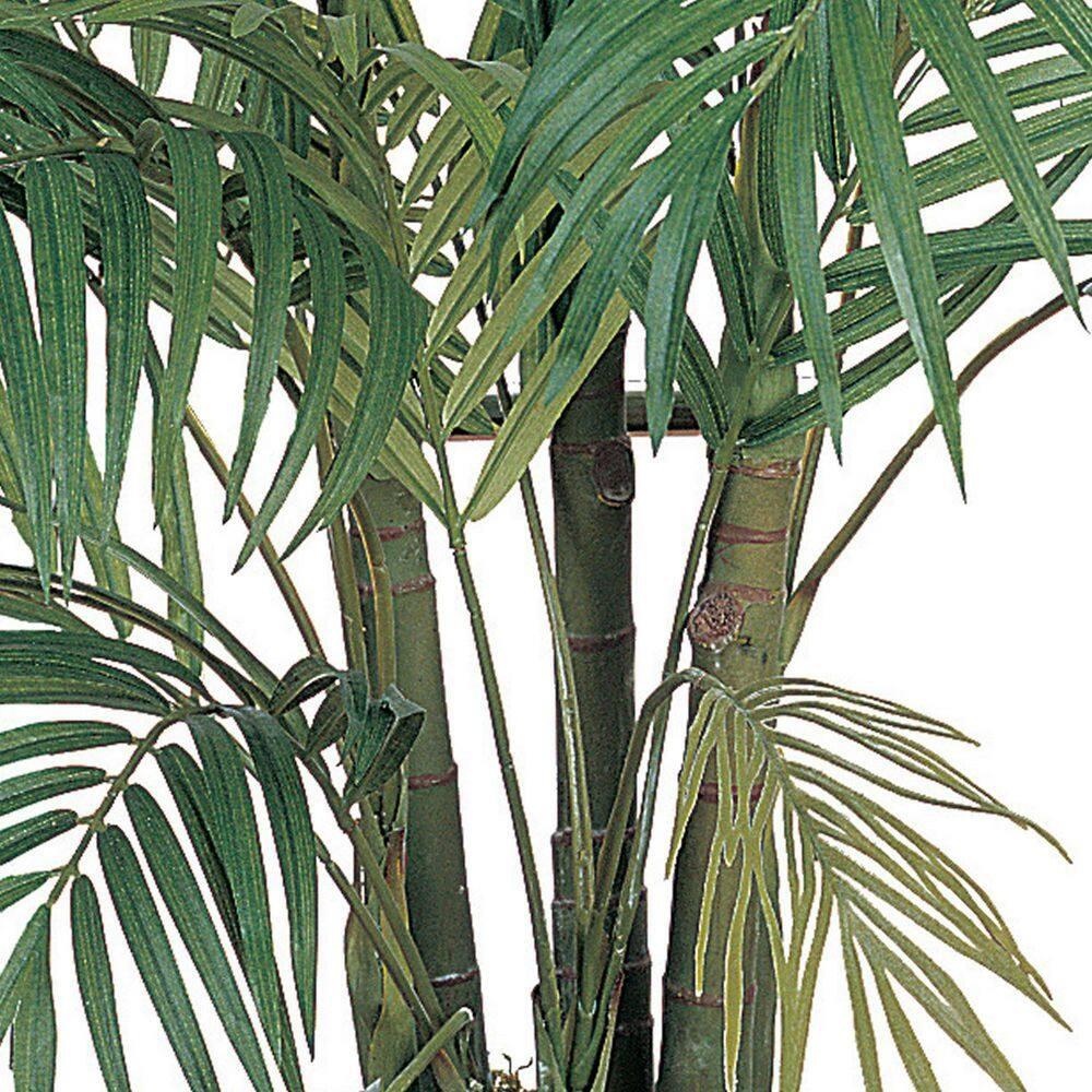 4ft Artificial Areca Palm Tree in Pot - Nearly Natural: Indoor Botanical Decor, Unlit Green Faux Plant