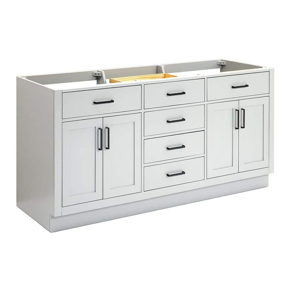 Ariel T072d-Bc Hepburn 72" Double Free Standing Vanity Cabinet Only - Grey