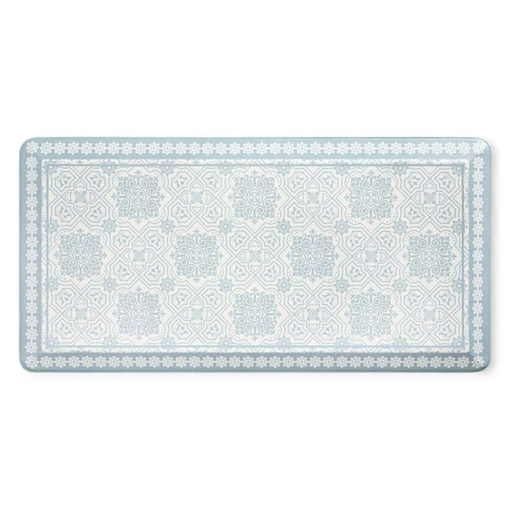 Martha Stewart MARTHA STEWART Comfort Anti Fatigue Strie Medallion Kitchen Mat 19.6”x39”