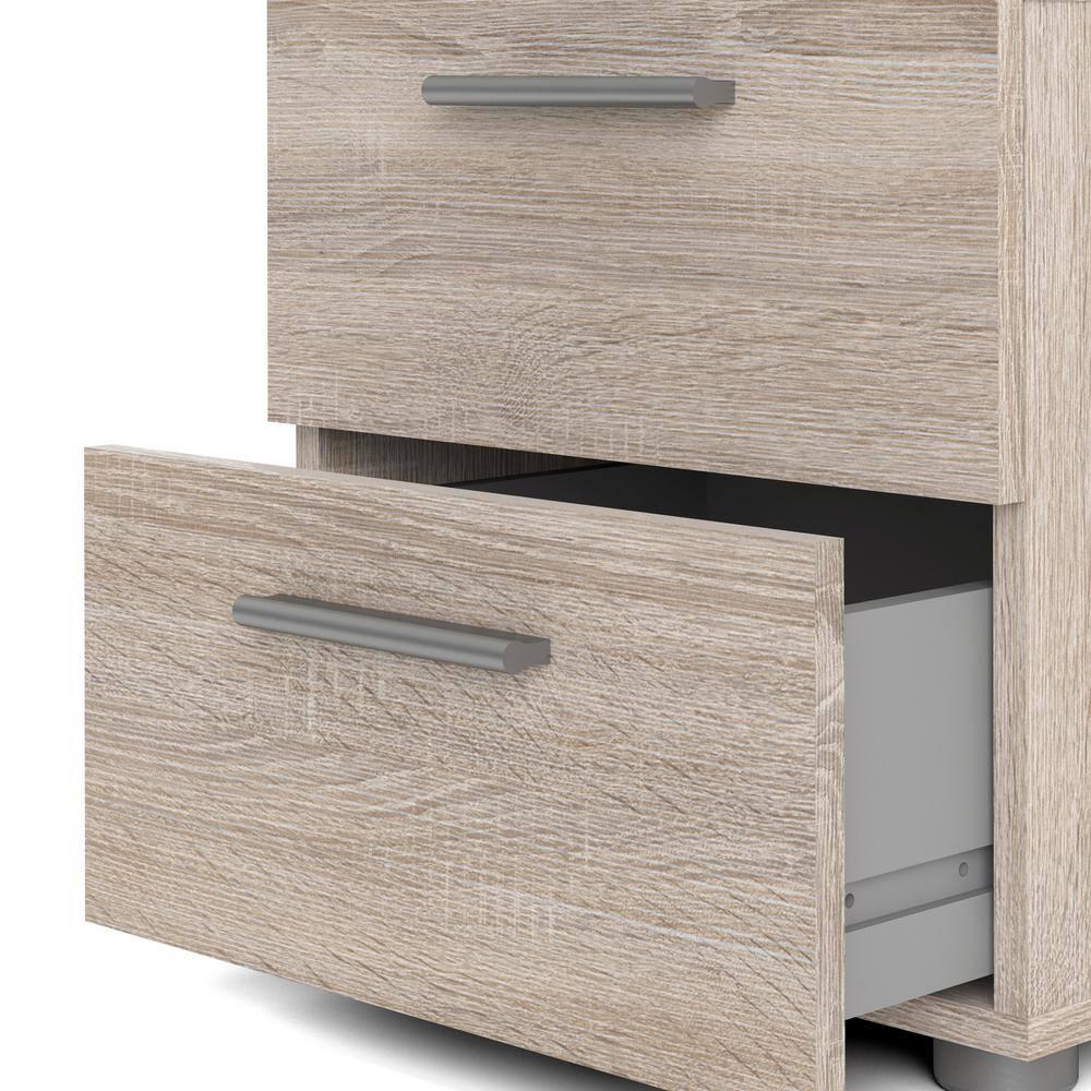 Tvilum,Austin 2 Drawer Nightstand, Truffle Oak
