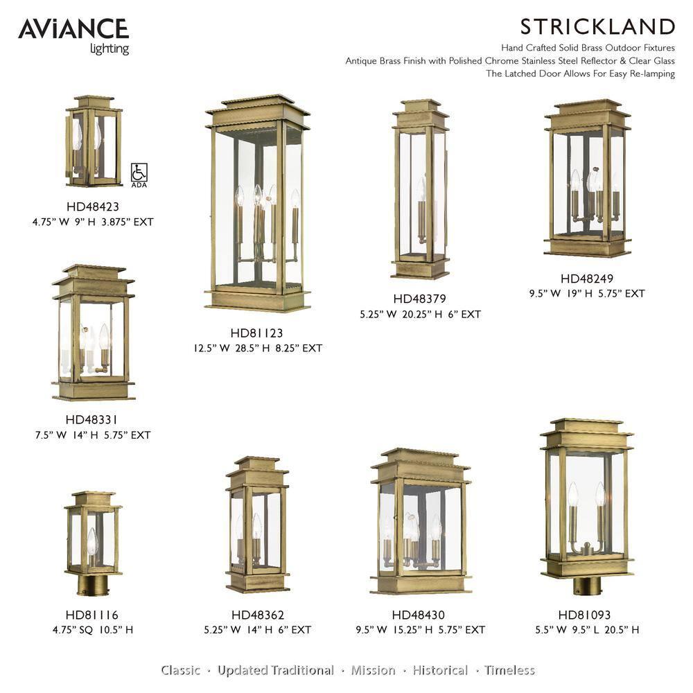 Livex Lighting Princeton 2 - Light Wall Light in  Antique Brass