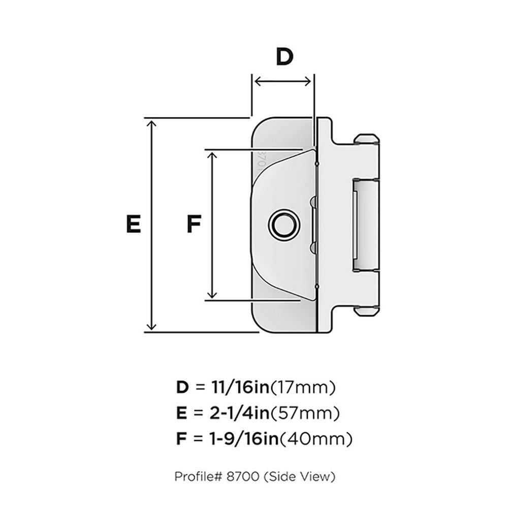 3/8" Demountable Traditional Hinge