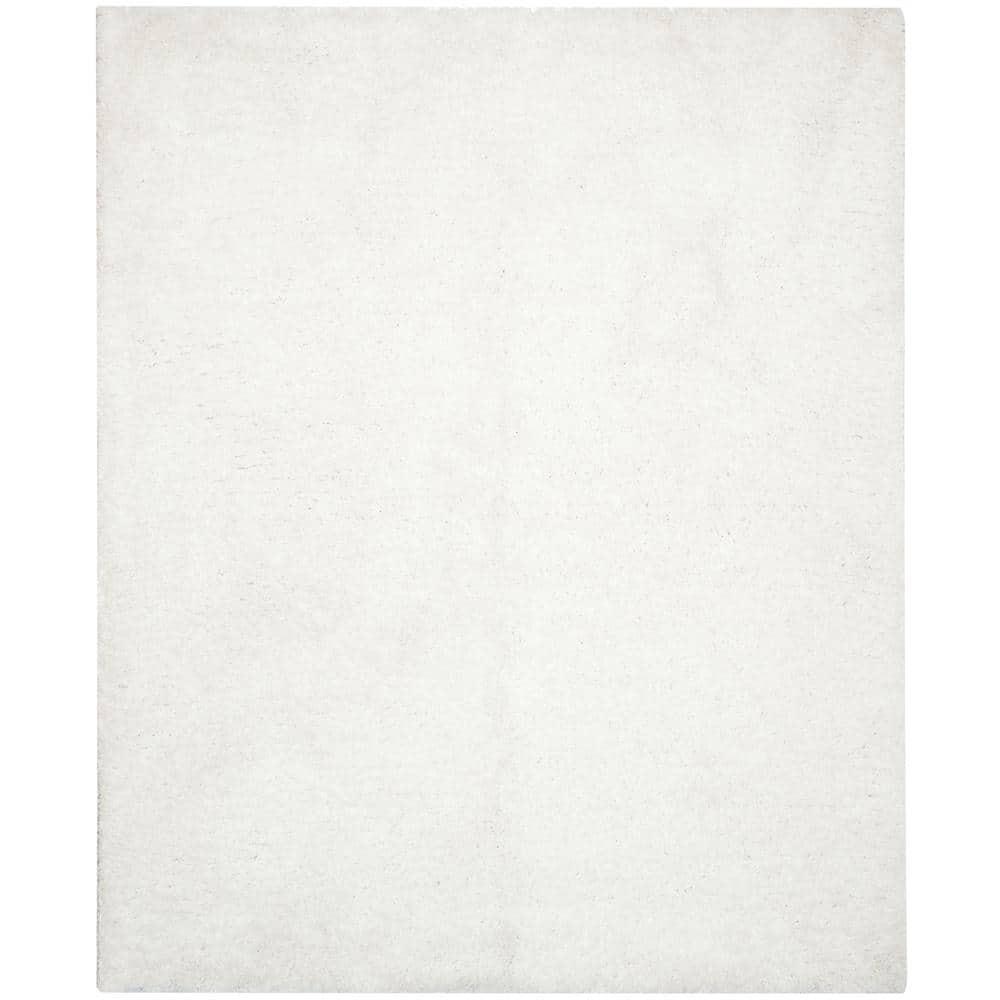 Supreme Shag SGS621 Hand Tufted Indoor Area Rug - Ivory - 8'x10' - Safavieh
