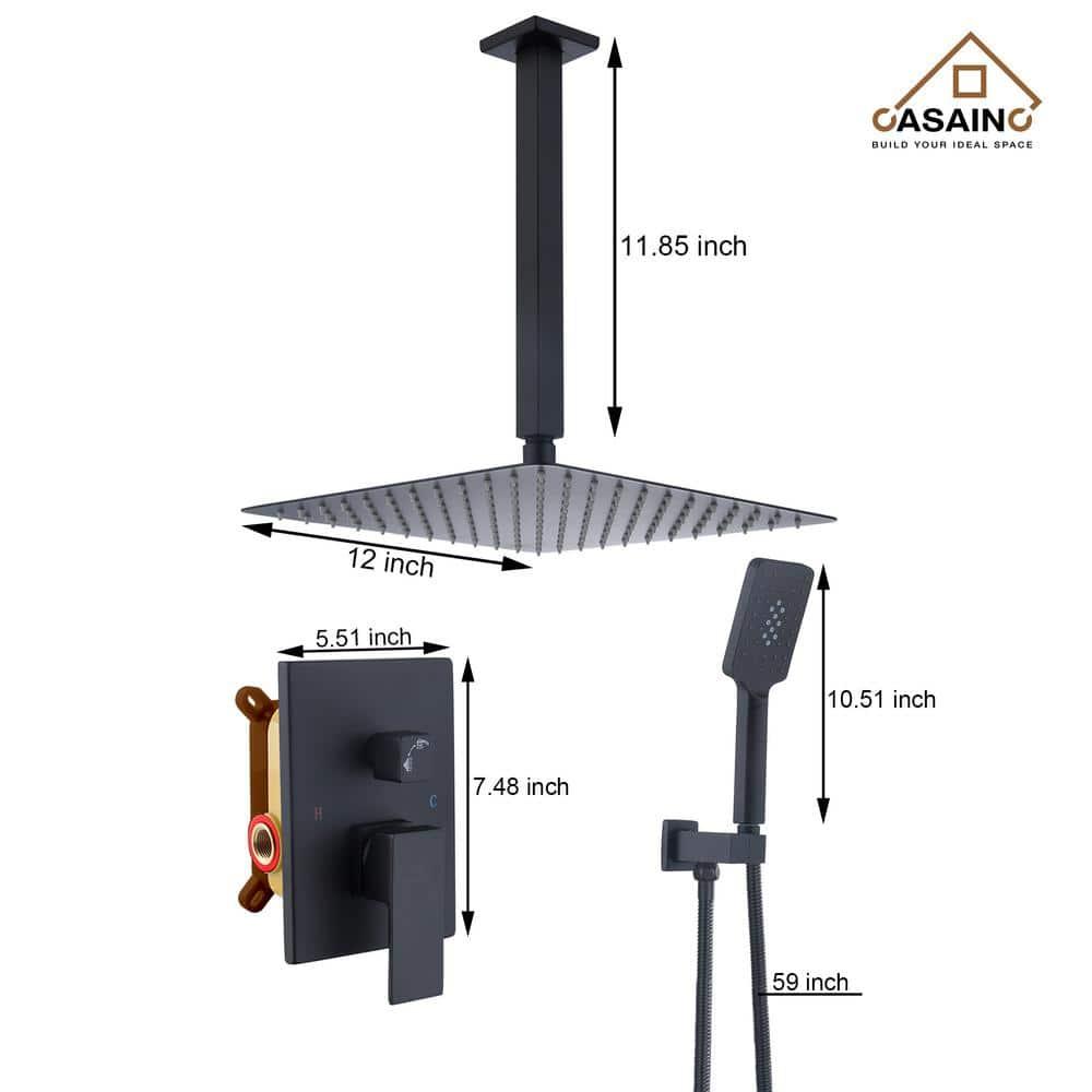 Shower Faucets & Systems All-In-One Kit with Rough in-Valve