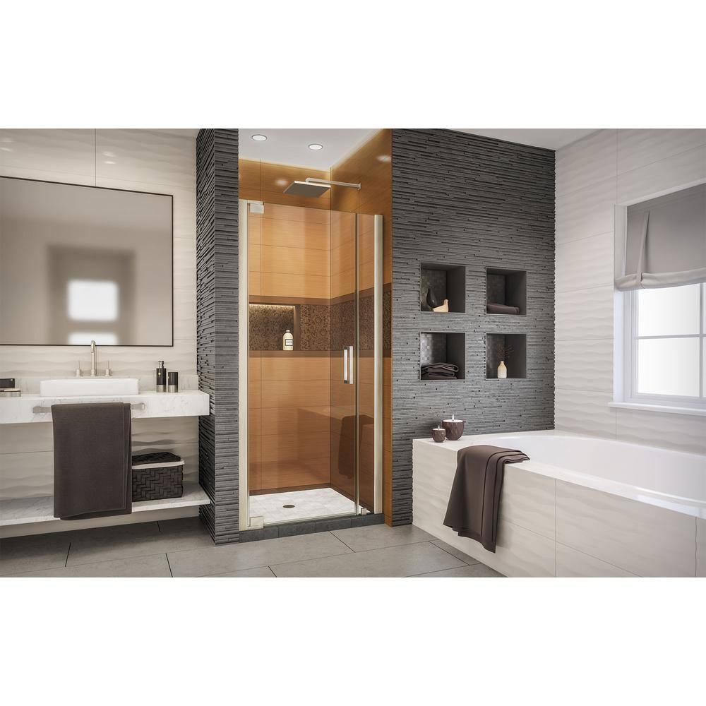 Elegance-LS 34.5" W x 72" H Pivot Frameless Shower Door with ClearMax™ Technology