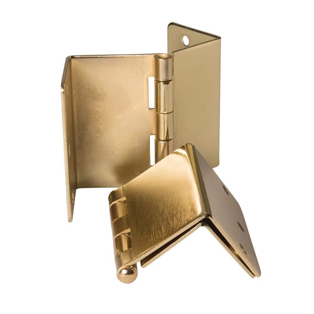 HealthSmart Expandable Door Hinges, Allow up to 2 Extra Inches for Handicap, Wheelchairs, Walkers and Rollator Accessibility, 2 Hinges, Brass