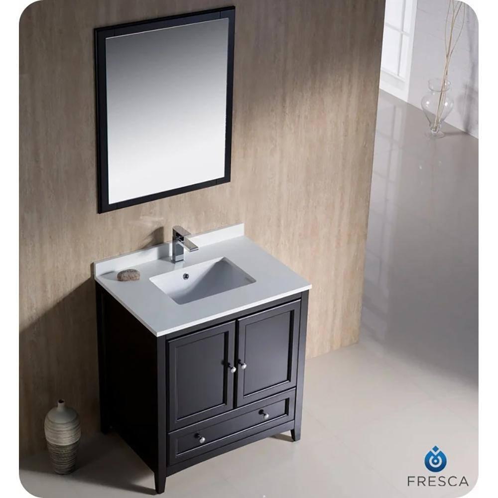 Fresca Oxford 30" Free-Standing Single Sink Bathroom Vanity Base Only