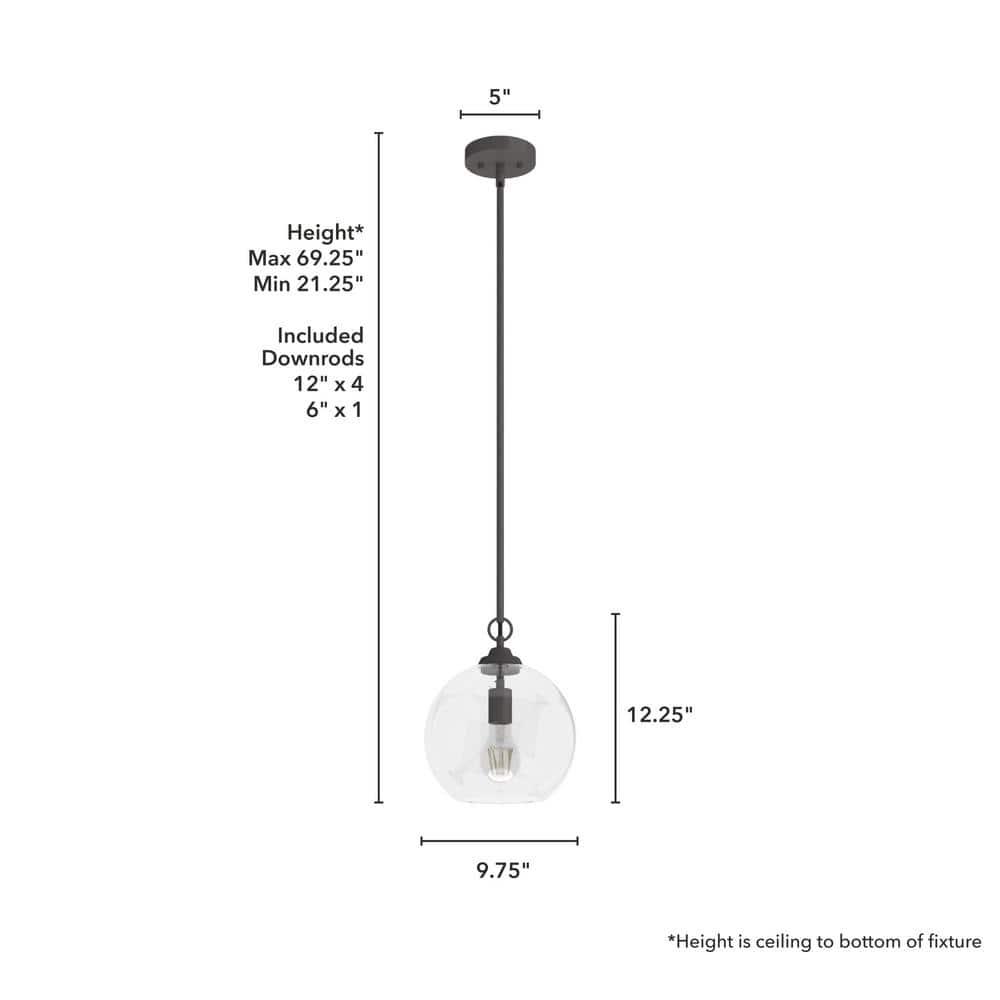 High Oaks 1 Light Globe Pendant