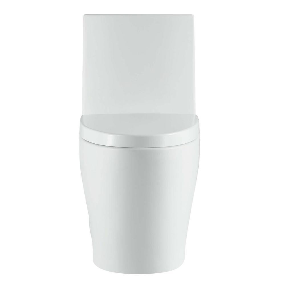 Dual-Flush Elongated One-Piece Toilet with High Efficiency Flush