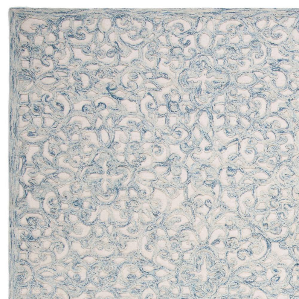 Trace TRC103 Hand Tufted Indoor Area Rug - Blue/Ivory - 8'x10' - Safavieh