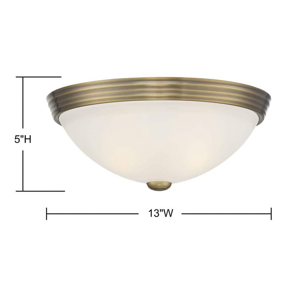 Savoy House NULL 2 - Light Flush Mount in  Warm Brass