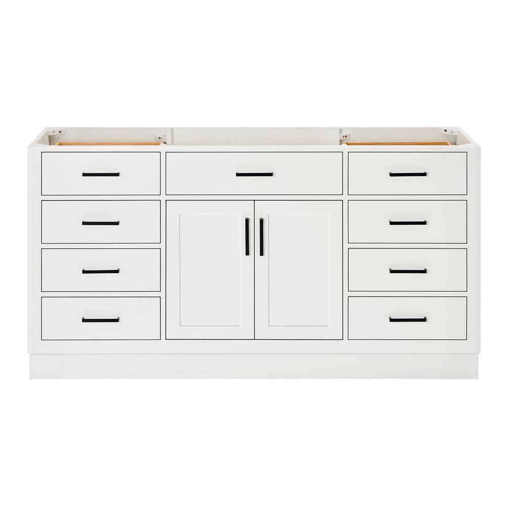 Ariel T066s-Bc Hepburn 66" Single Free Standing Vanity Cabinet Only - White