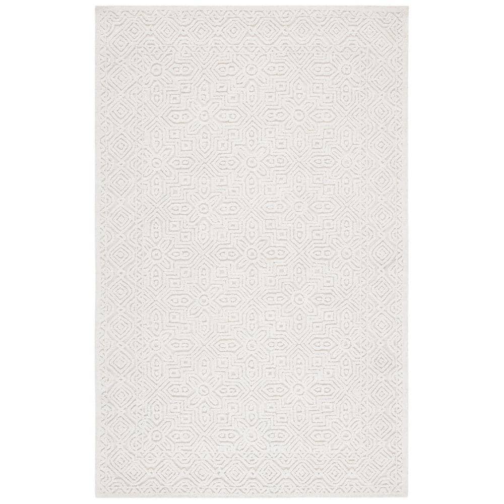 Textural TXT101 Hand Tufted Area Rug - Ivory - 8'x10' - Safavieh.