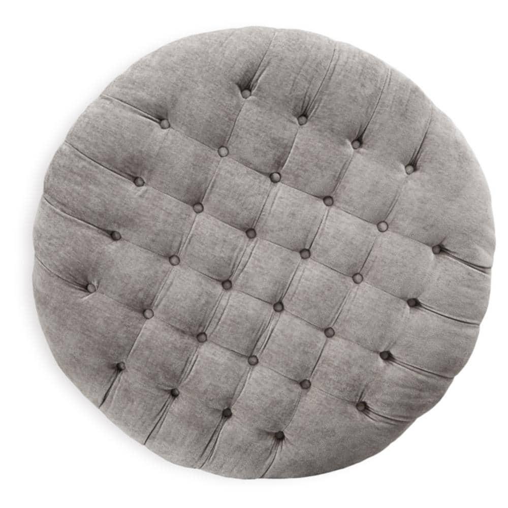 Signature Design by Ashley Contemporary Carnaby Oversized Accent Ottoman Chenille Linen